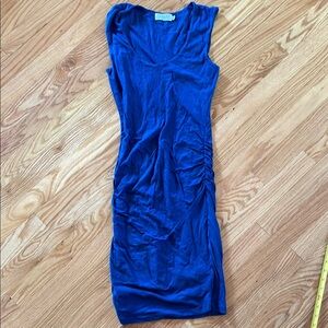 Velvet by Graham & Spencer Blue Fitted Sleeveless Dress M